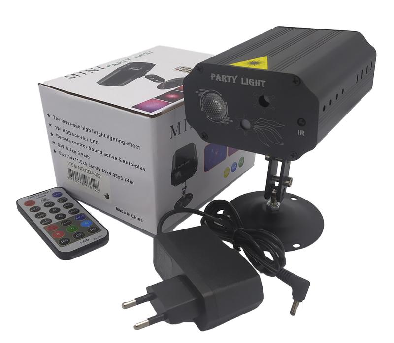 

Лазерная установка + Пульт для дискотек и вечеринок RD-8007L RGB Black (HGFHJGTF45654)