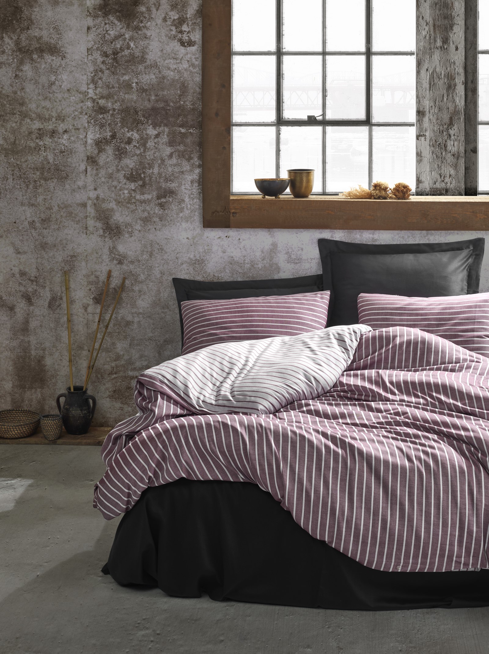 

Комплект постельного белья Cotton Box Bamboo Bordo 200x220 см