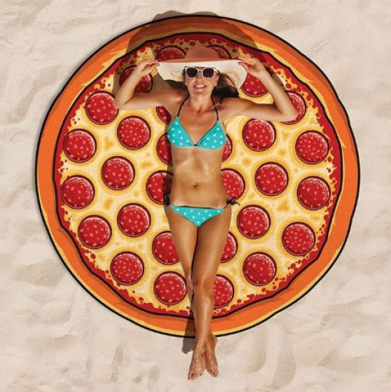 

Пляжный коврик Пицца (Pizza) 143 см FO. 52502