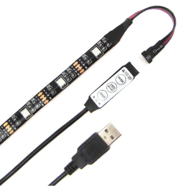 

Светодиодная RGB лента с USB и миниконтроллером Feron LS708. 51852