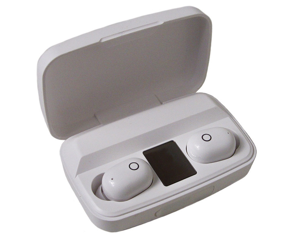 

Наушники вакуумные MHz Bluetooth TWS J16 с зарядным кейсом, белые. 53336