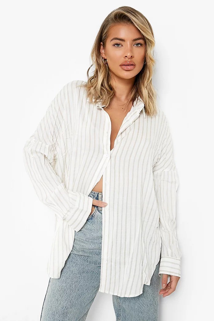 

Рубашка Boohoo 44 белый 8520123003601
