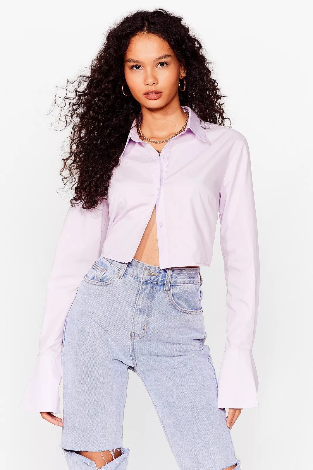 

Рубашка Nasty gal / лаванда 8520123003621, Рубашка Nasty gal M/L лаванда 8520123003621