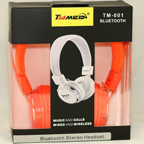 

Наушники Bluetooth Tymed TM-001+MP3 плеер+FM радио orange