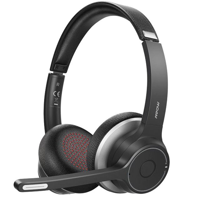 

Bluetooth гарнитура для колл центра с микрофоном Mpow HC5 | стерео наушники для ПК с беспроводным и проводным подключением
