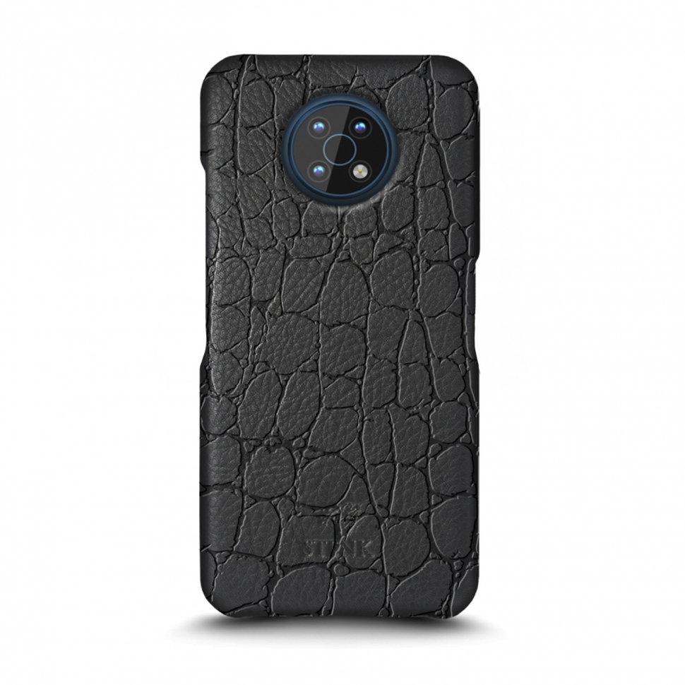 

Кожаная накладка Stenk Reptile Cover для Nokia G50 Чёрная