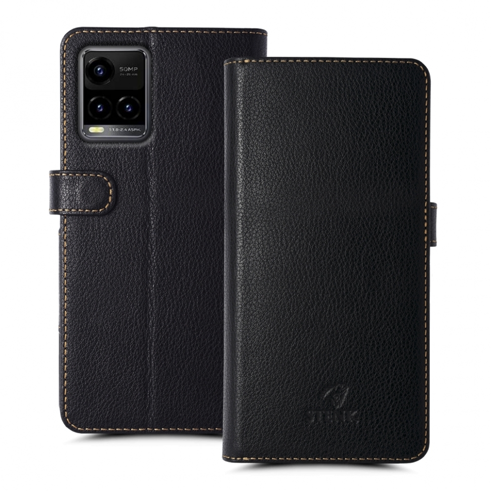 

Чехол книжка Stenk Wallet для Vivo Y33s Чёрный