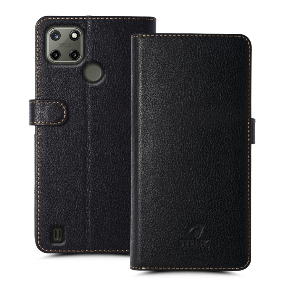 

Чехол книжка Stenk Wallet для Realme C25Y Чёрный