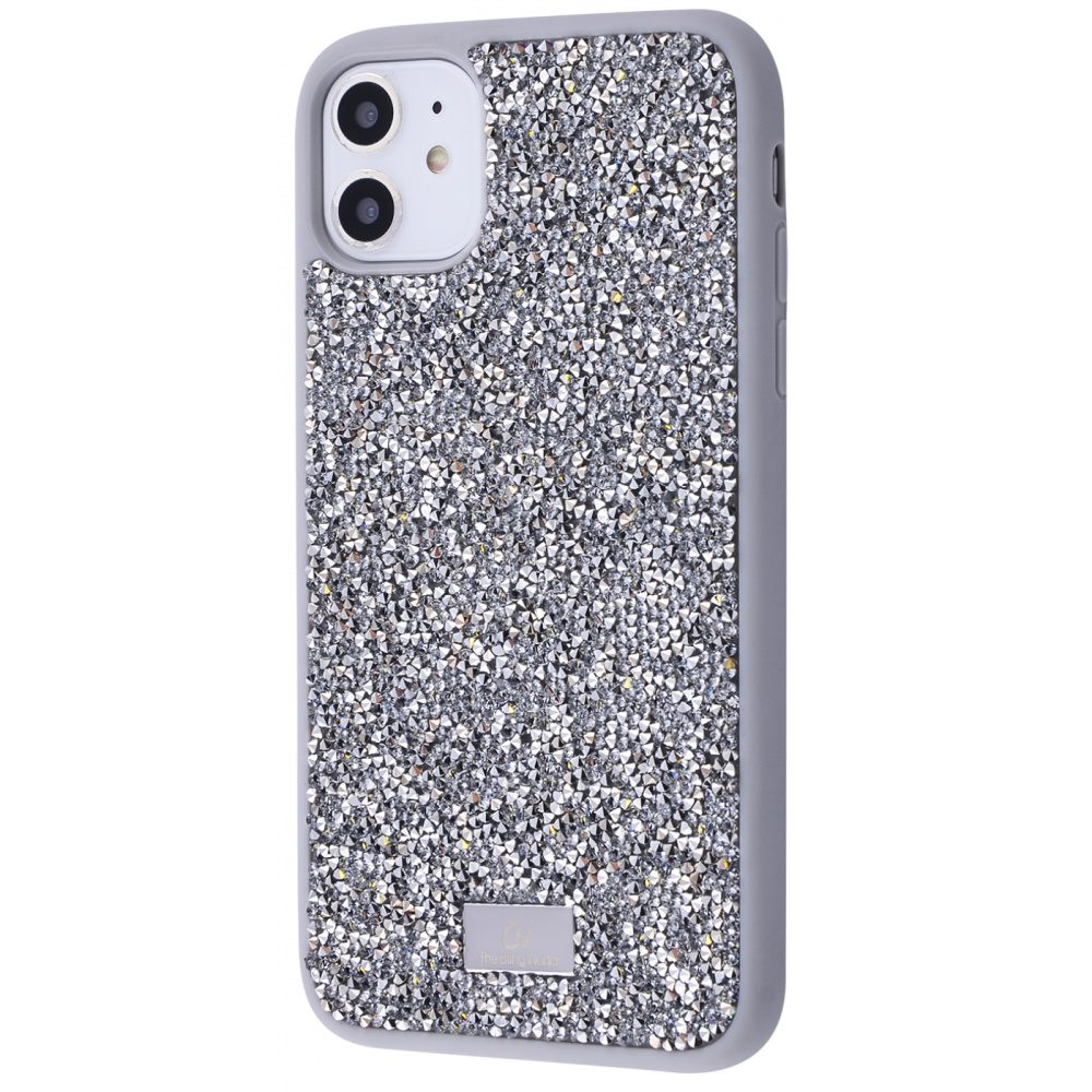 

Чехол с камнями и блёстками Bling World Grainy Diamonds (TPU) iPhone 11 silver Металлик