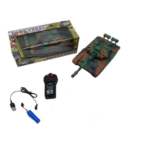 

Танк на радиоуправлении ББ 6978 Аккумулятор USB зарядное коробка 26-12-9 см. зеленый