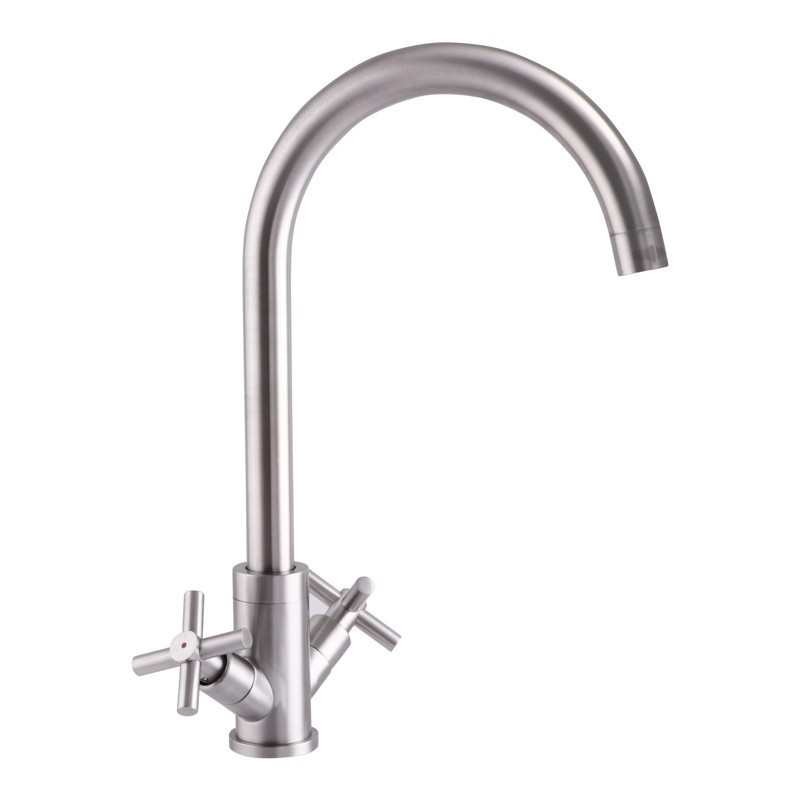 

Смеситель для кухни MIXXUS DVE-011 (SS2839) нержавеющая сталь