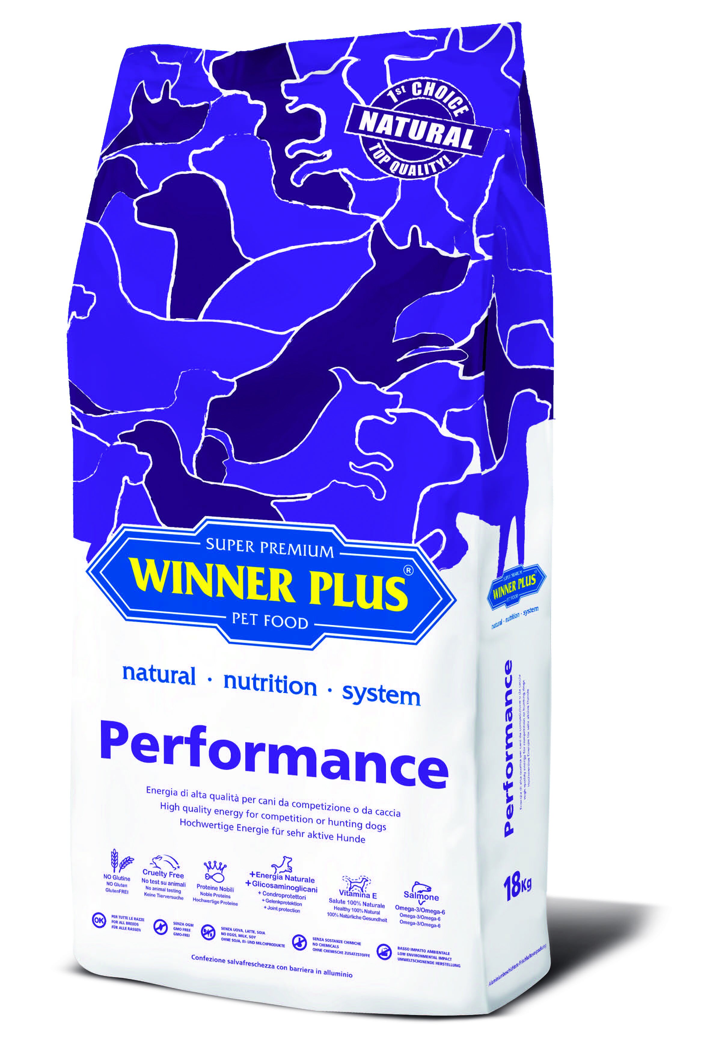 

Сухий корм для активних собак Winner Plus Super Premium Performance (17018) 18 кг
