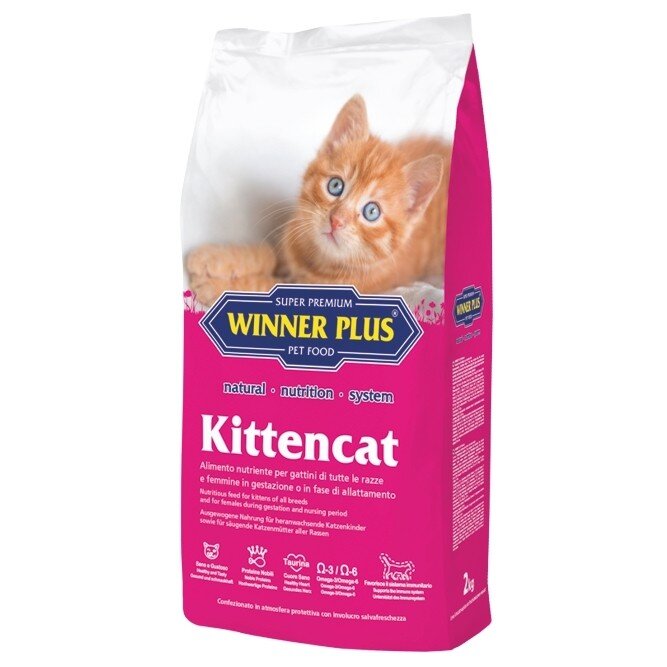 

Високоенергетичний сухий корм для кошенят Winner Plus KittenCat (100146-1) 2 кг