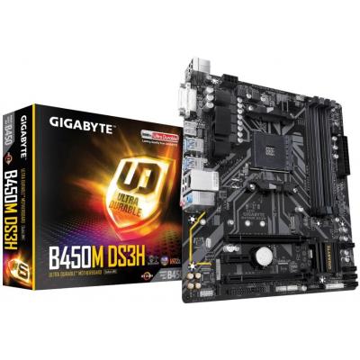 

Материнская плата Gigabyte B450M DS3H (B450M DS3H) Б/У, без планки
