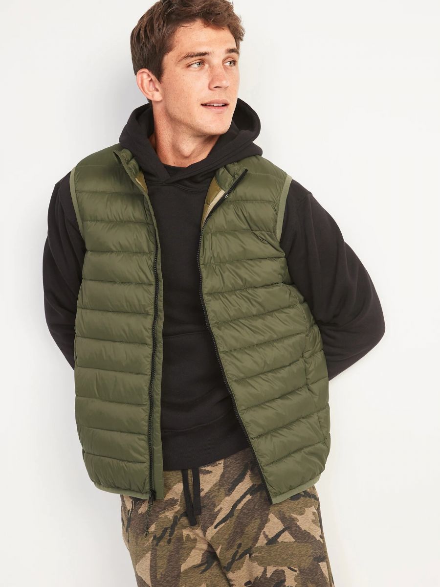 

Теплая дутая жилетка Old Navy безрукавка 1159758633 (Зеленый, XXL)