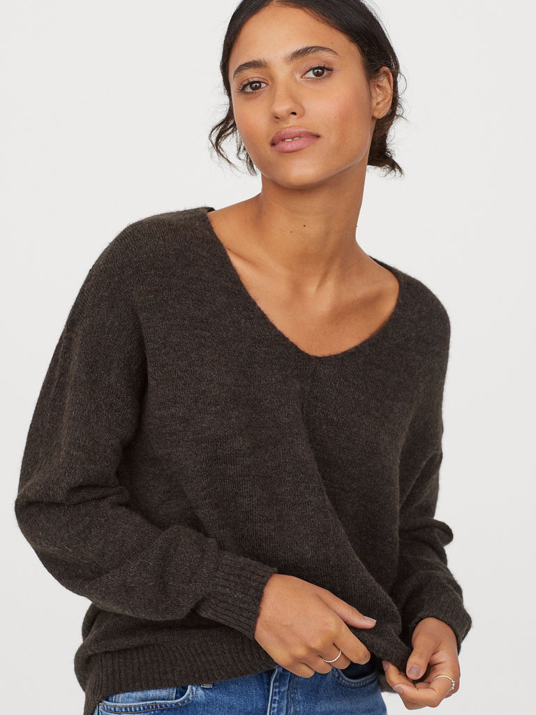 

Пуловер H&M 060693243_darkbrown XS Темно-коричневый