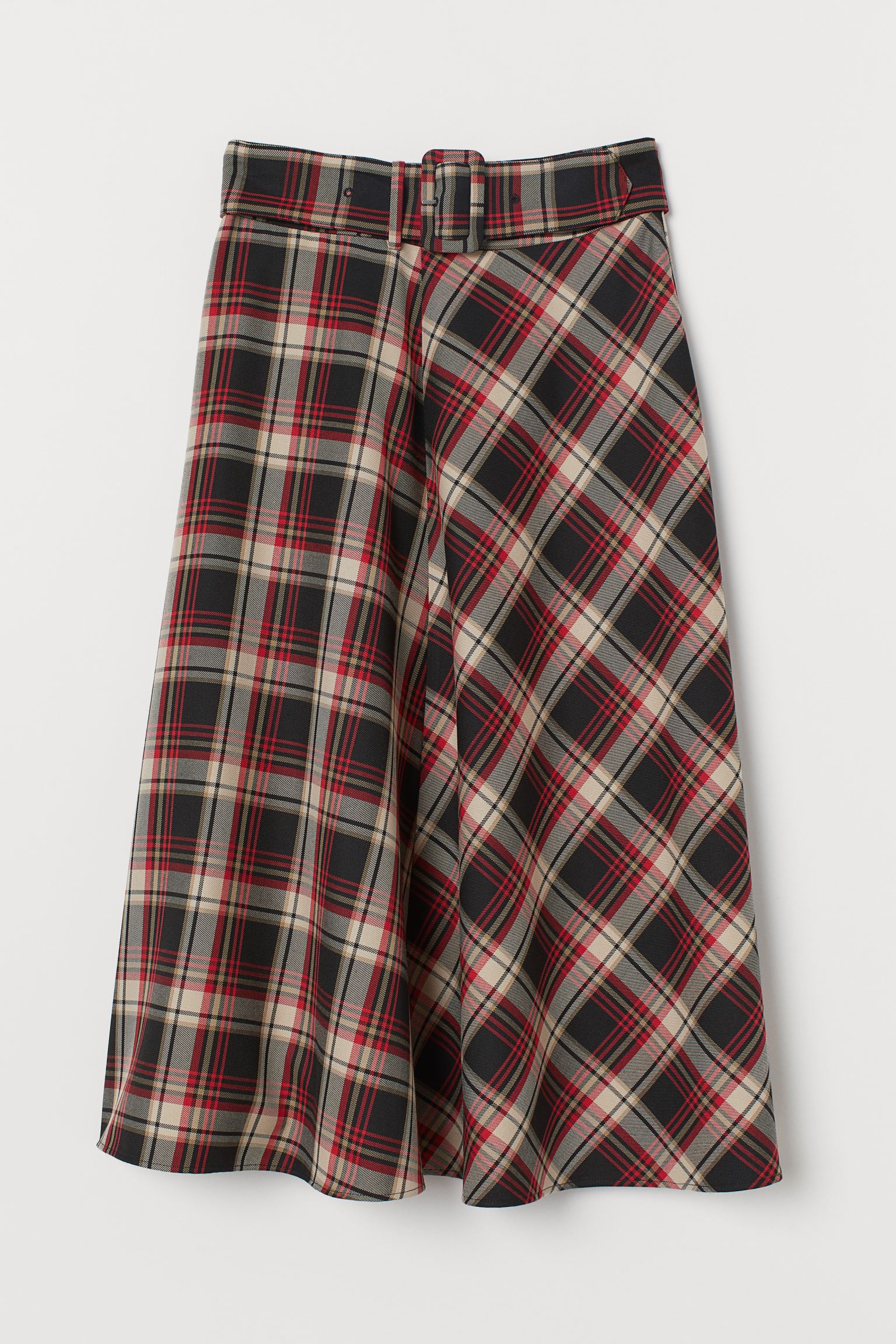 

Юбка H&M 36 красно черный клетка 10077943960