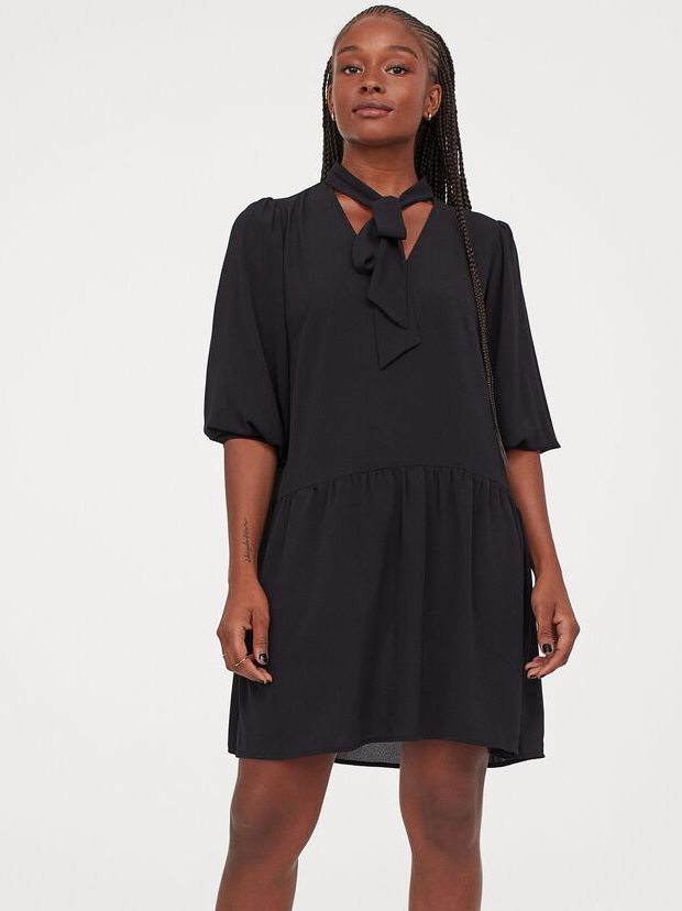 

Платье H&M 060927559  Черное, Платье H&M 060927559 XS Черное