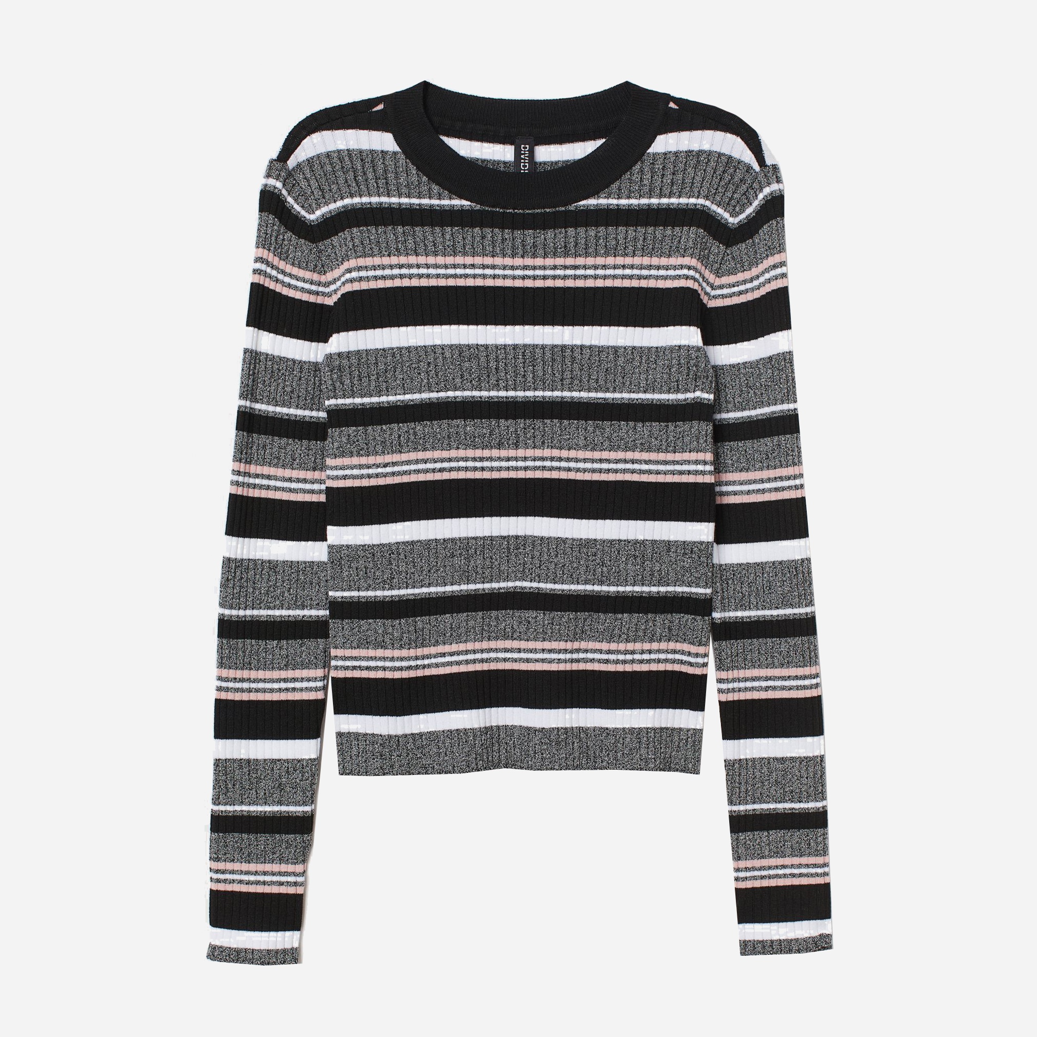 

Топ H&M 060574109_grey M Серый с черным и розовым