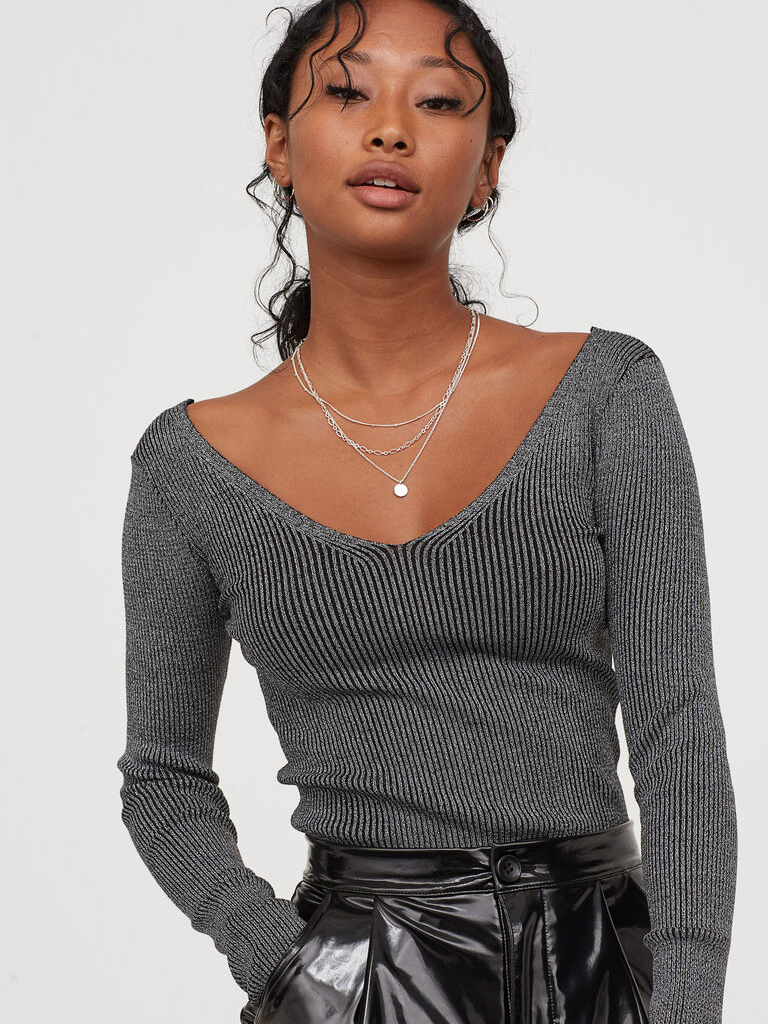 

Топ H&M 060798734  Серебристый, Топ H&M 060798734 XS Серебристый
