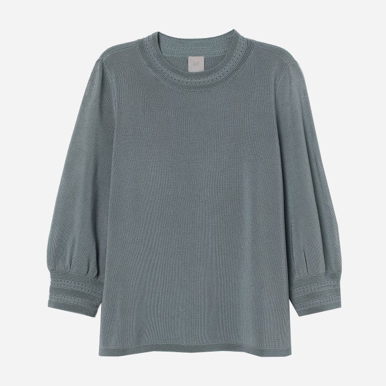 

Блузка H& 060831611 М Темно-бирюзовая, Блузка H&M 060831611 М Темно-бирюзовая