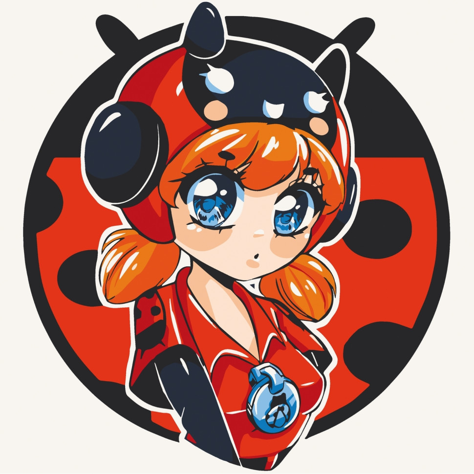 

Картина по номерам / анти-стресс раскраска "Ladybug Bea" Art Craft 15546-AC
