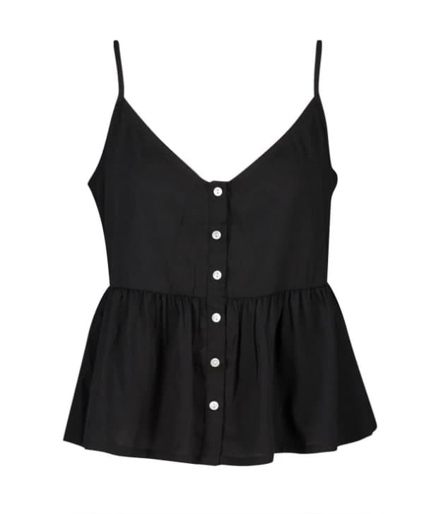 

Топ Boohoo  черный 520321500077, Топ Boohoo 42 черный 520321500077