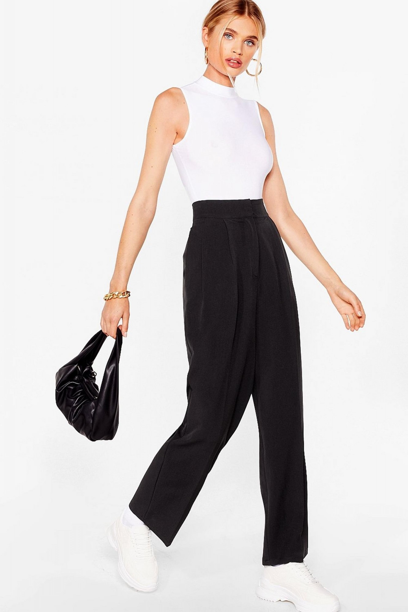 

Штаны Nasty gal  черный 521321500159, Штаны Nasty gal 42 черный 521321500159