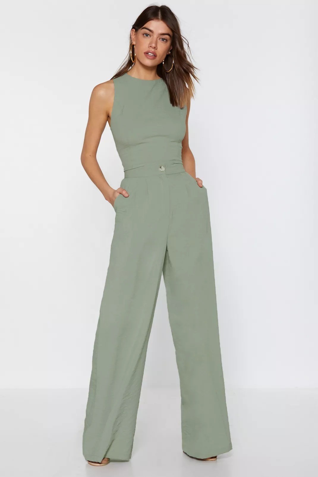 

Брюки Nasty gal 38 хаки 8520123003650