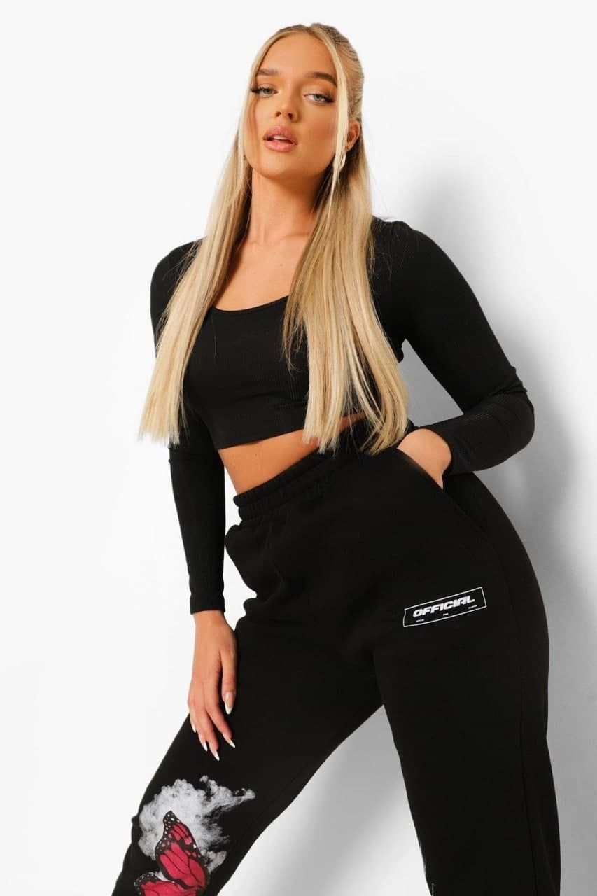 

Топ Boohoo  черный 8520123003181, Топ Boohoo 34 черный 8520123003181