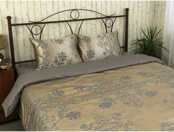 

Комплект постільної білизни півтораспальний сатин набивний_Beige