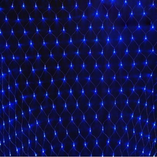 

Гирлянда Сетка 1.5х1.5м 120 Led (черный провод) Синий