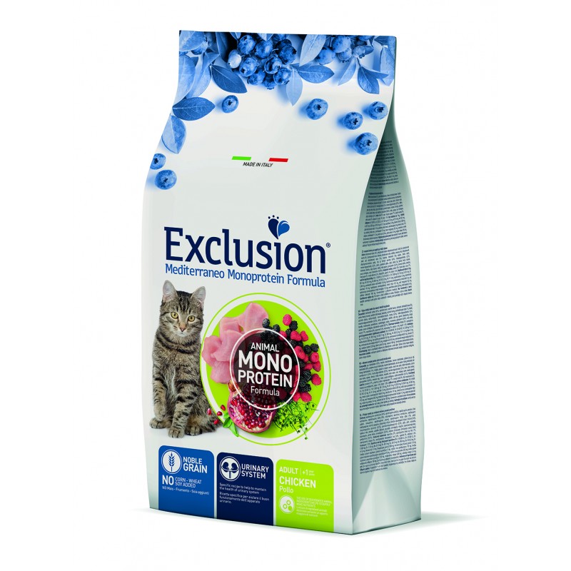 

Exclusion Adult Chicken корм для взрослых кошек с курицей 12 кг