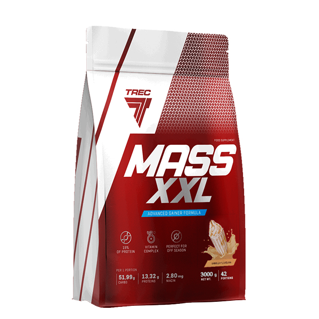 

Гейнер Trec Nutrition Mass XXL 3000 г Ваниль