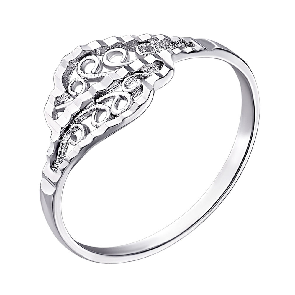 

Серебряное кольцо с насечкой 000033808 16 размера