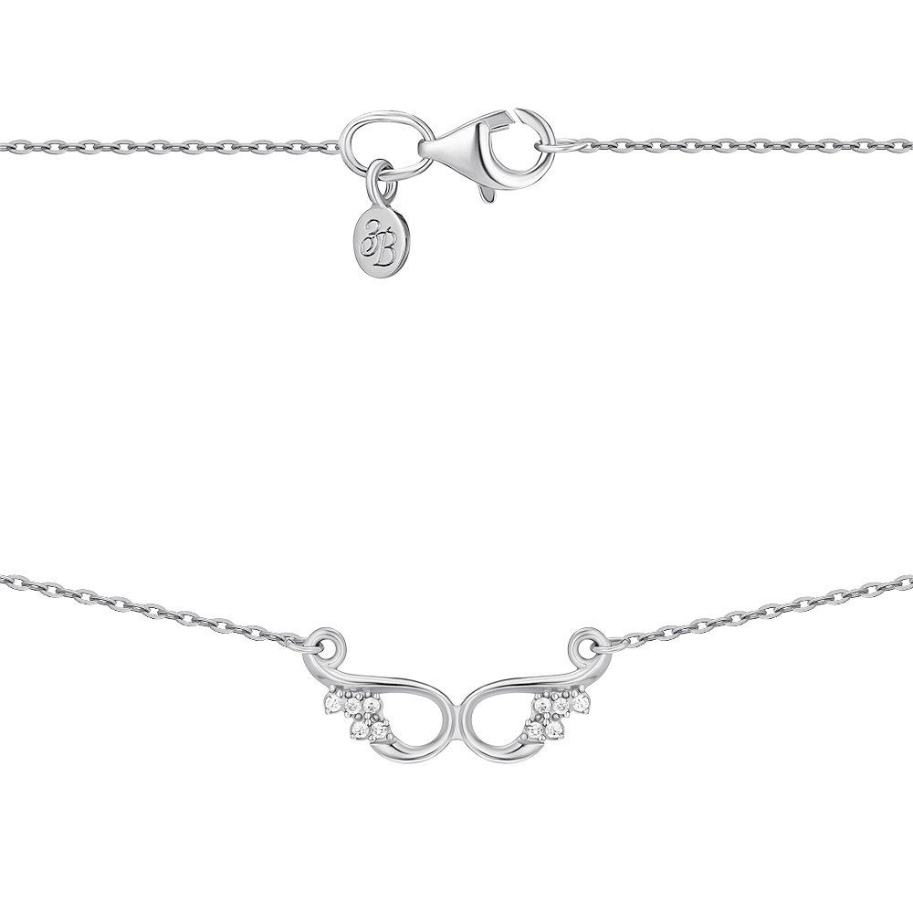 

Серебряное колье с фианитами 000150555 40 размера