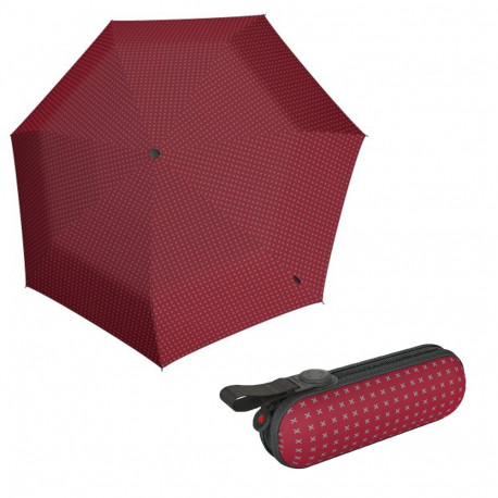 

Складной зонт Knirps X1 Manual 2Cross Red Ecorepel Kn95 6010 8482