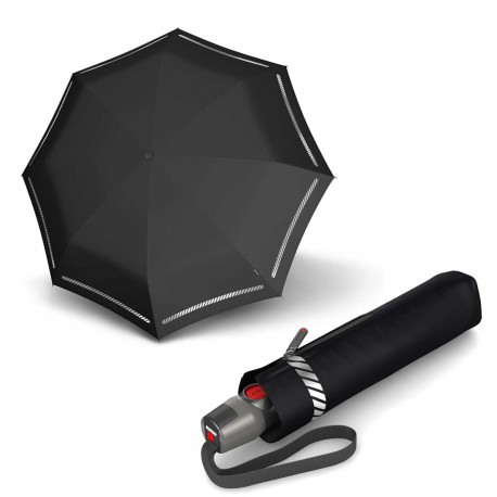 

Зонт складной Knirps T.200 Medium Duomatic Reflective Black Kn9532007151