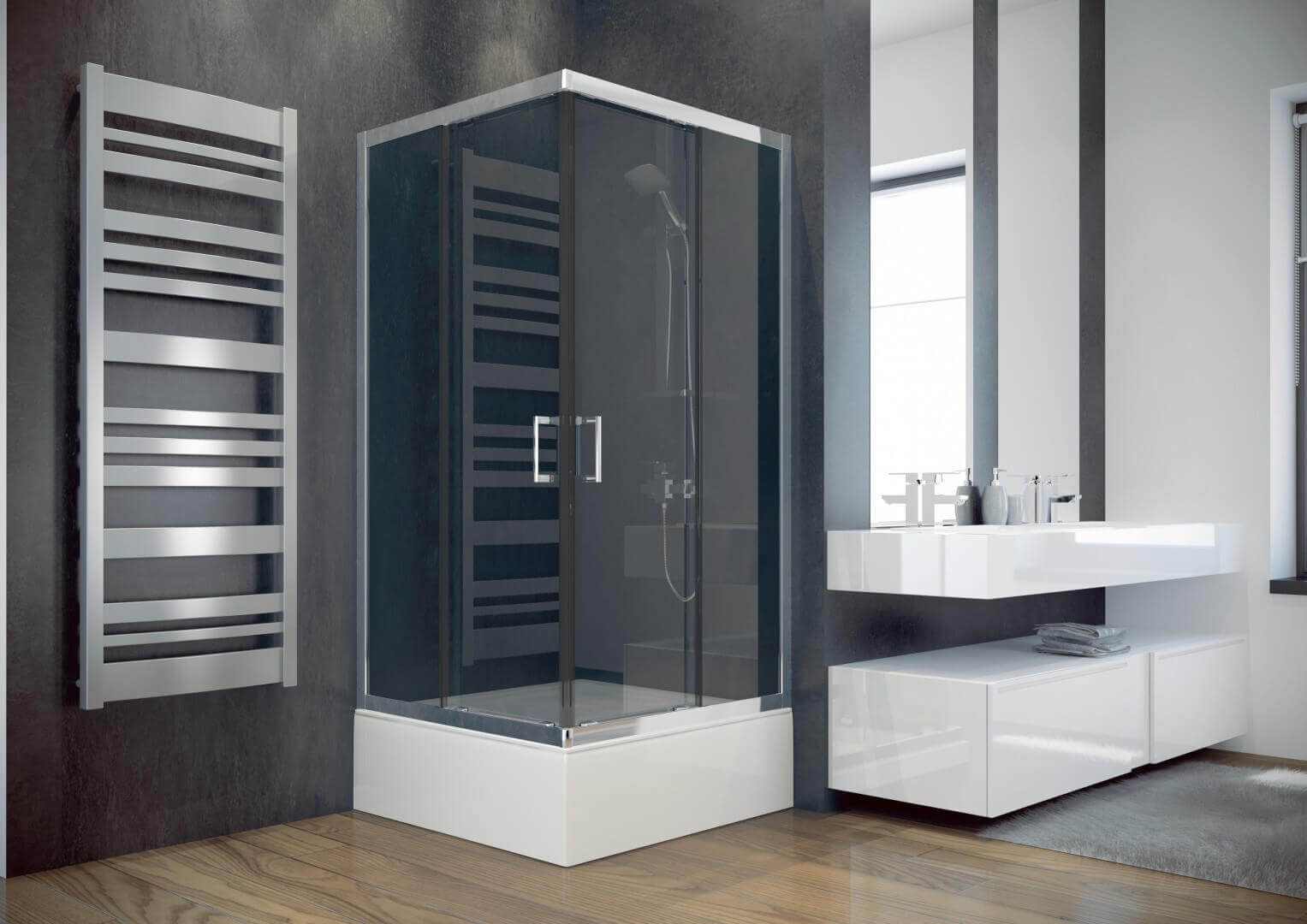 

Душова кабіна Besco Modern 80x80x165, прозоре скло (MK-80-165-C)