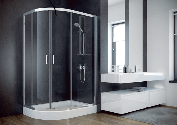 

Душова кабіна Besco Modern 100x80x185, скло з ефектом морозу (MA-100-80-M)