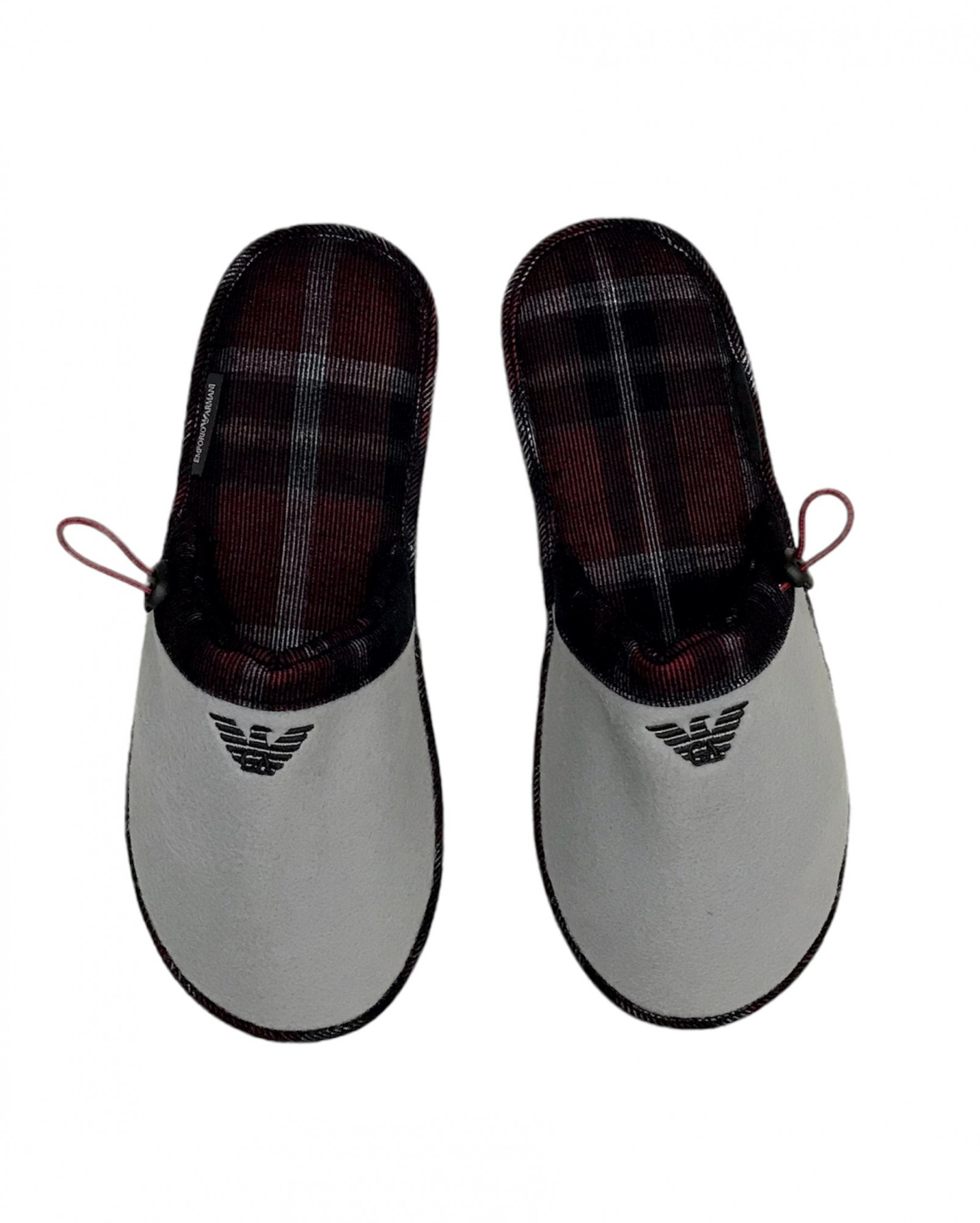 

Armani мужские комнатные тапочки XL (45-46) серый/клетка XJPM06-XM919