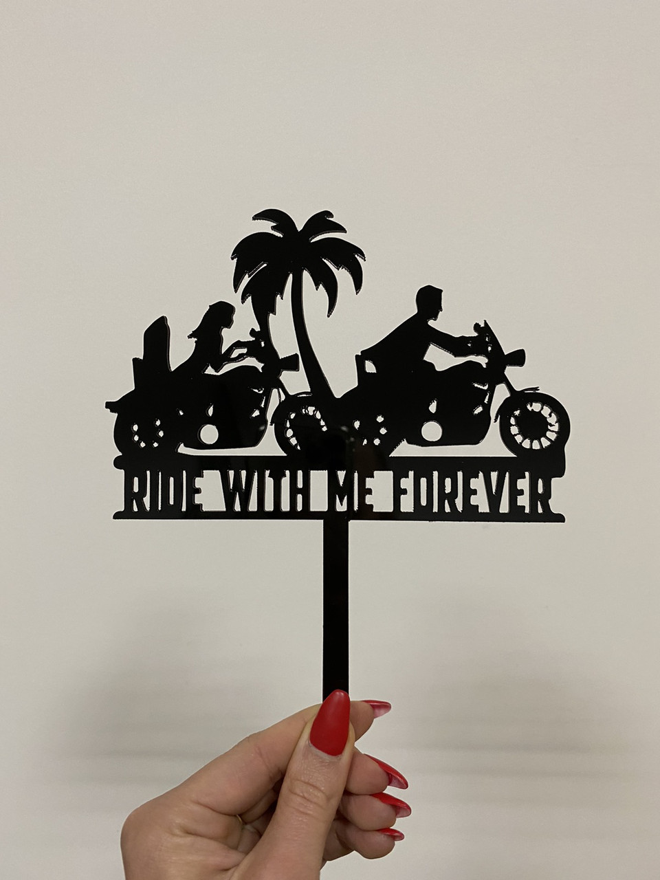 

Топпер двусторонний Ride with me forever Manific Decor 16х20 см черный