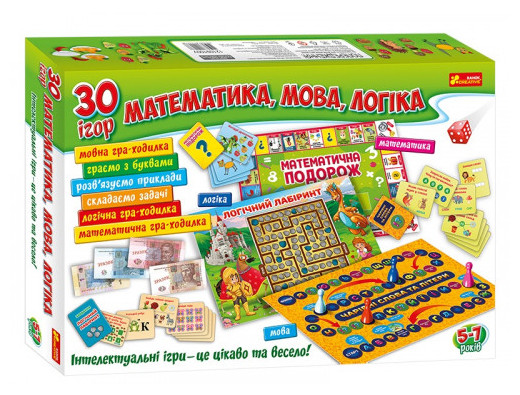 

Игра Большой набор.30 игр.Математика.Язык.Логика на украинском Ранок 12109100У/5866 vin_12109100У/5866-R