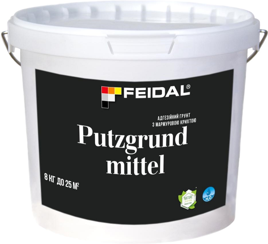 Адгезионный грунт с мраморной крошкой Feidal Putzgrund Mittel 8 кг ...