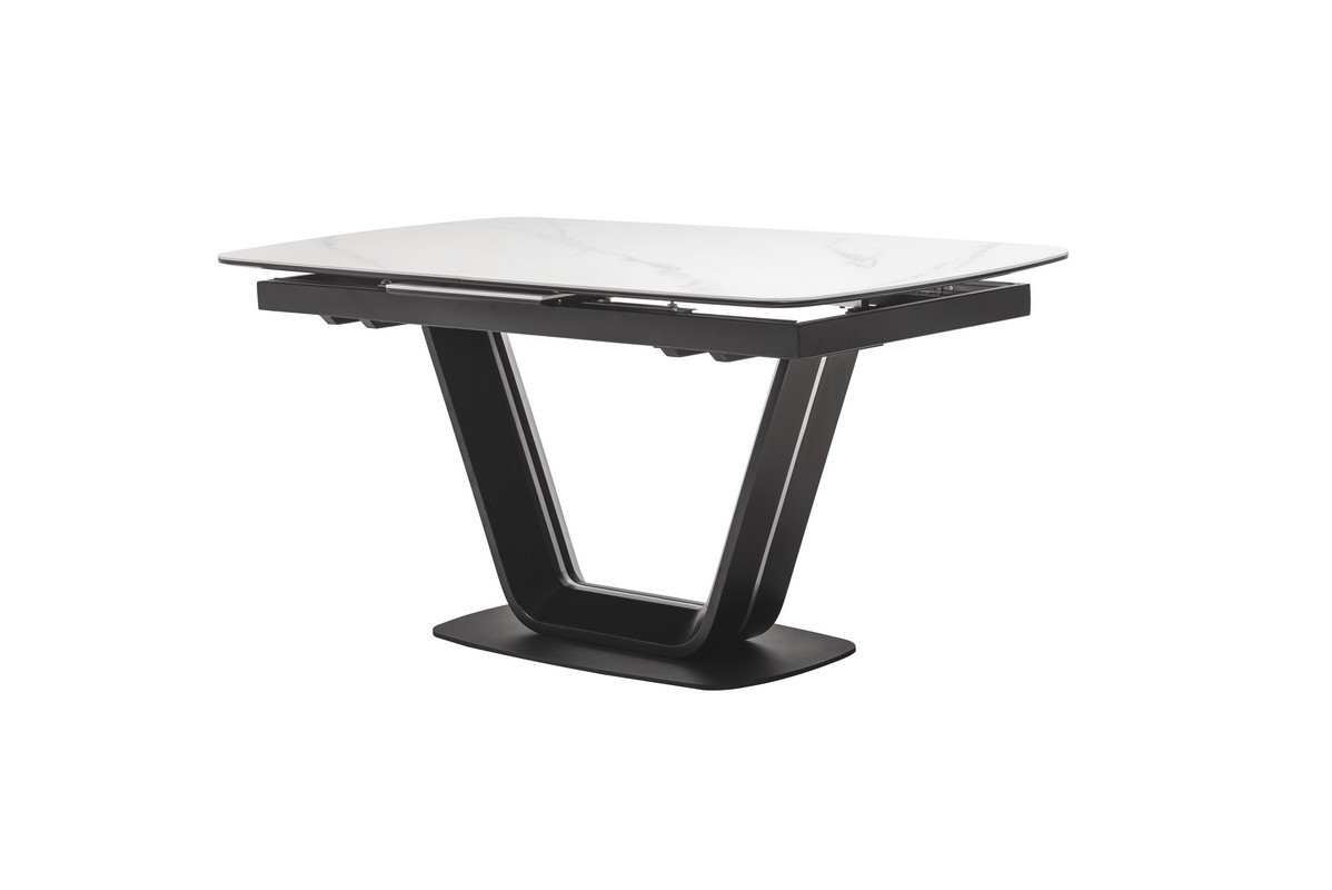 

Стол Тиоли 160-200x89,5x76 см белый мрамор чёрный