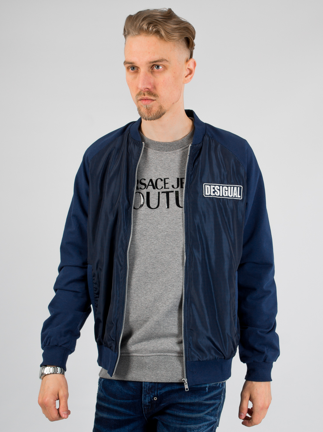

Бомбер Desigual 55E19F4  Синий, Бомбер Desigual 55E19F4 M Синий