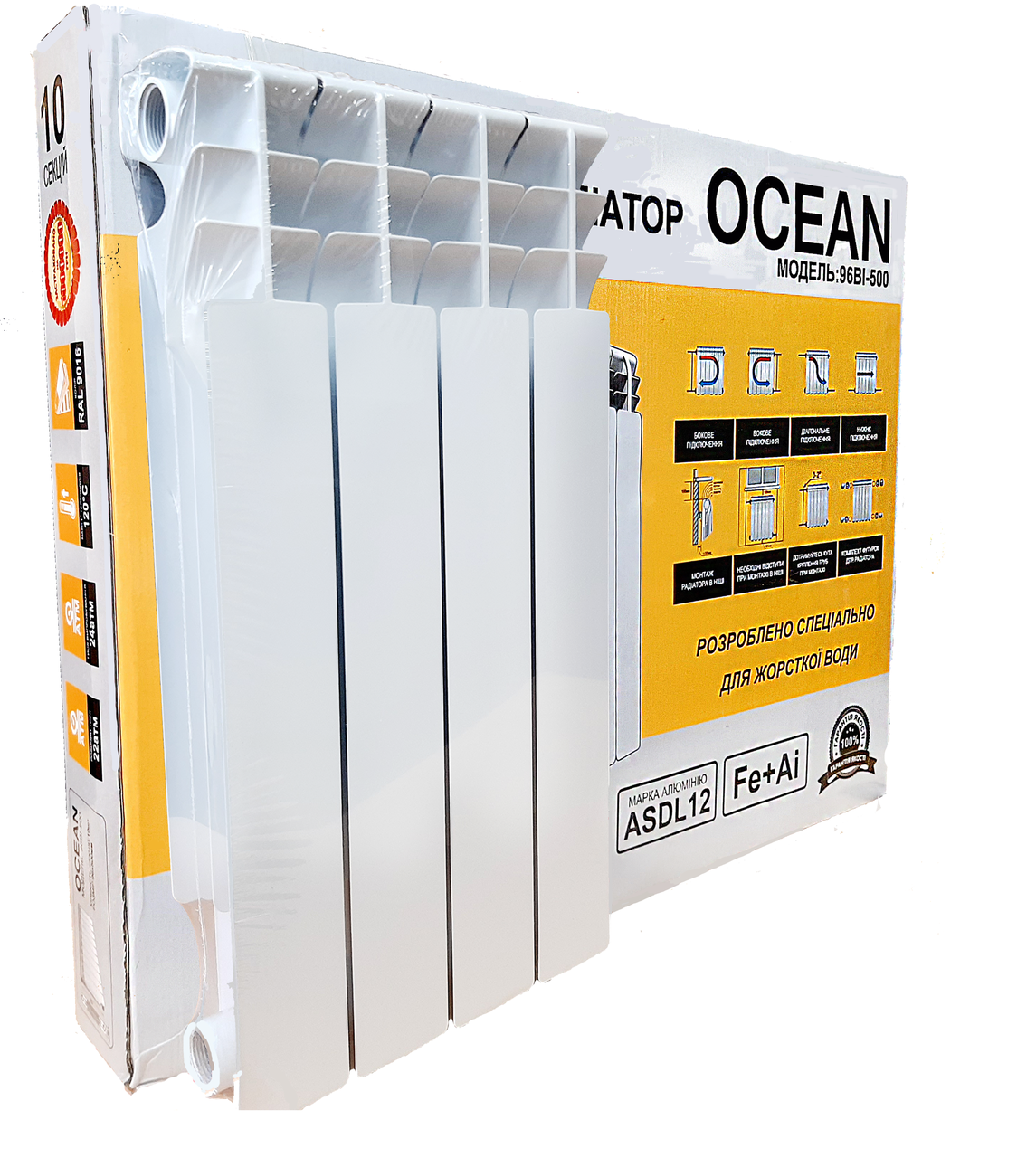 

Радиатор биметаллический OCEAN 570х96