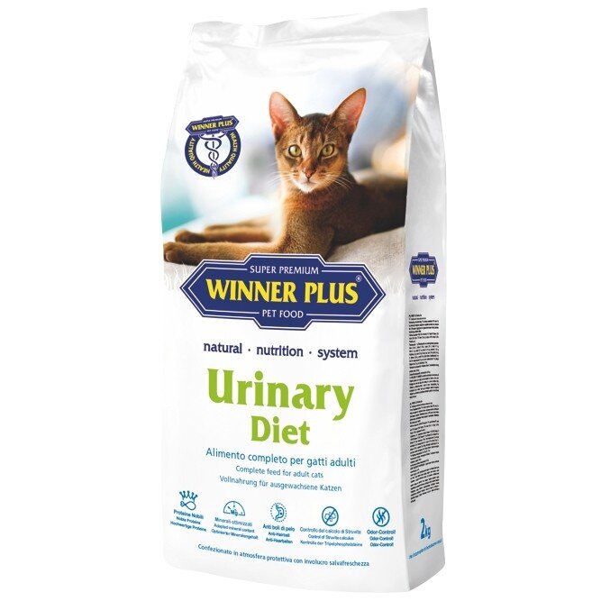 

Сухий корм для котів схильних до мочекам'яної хвороби Winner Plus Super Premium Cat Urinary diet 2 кг