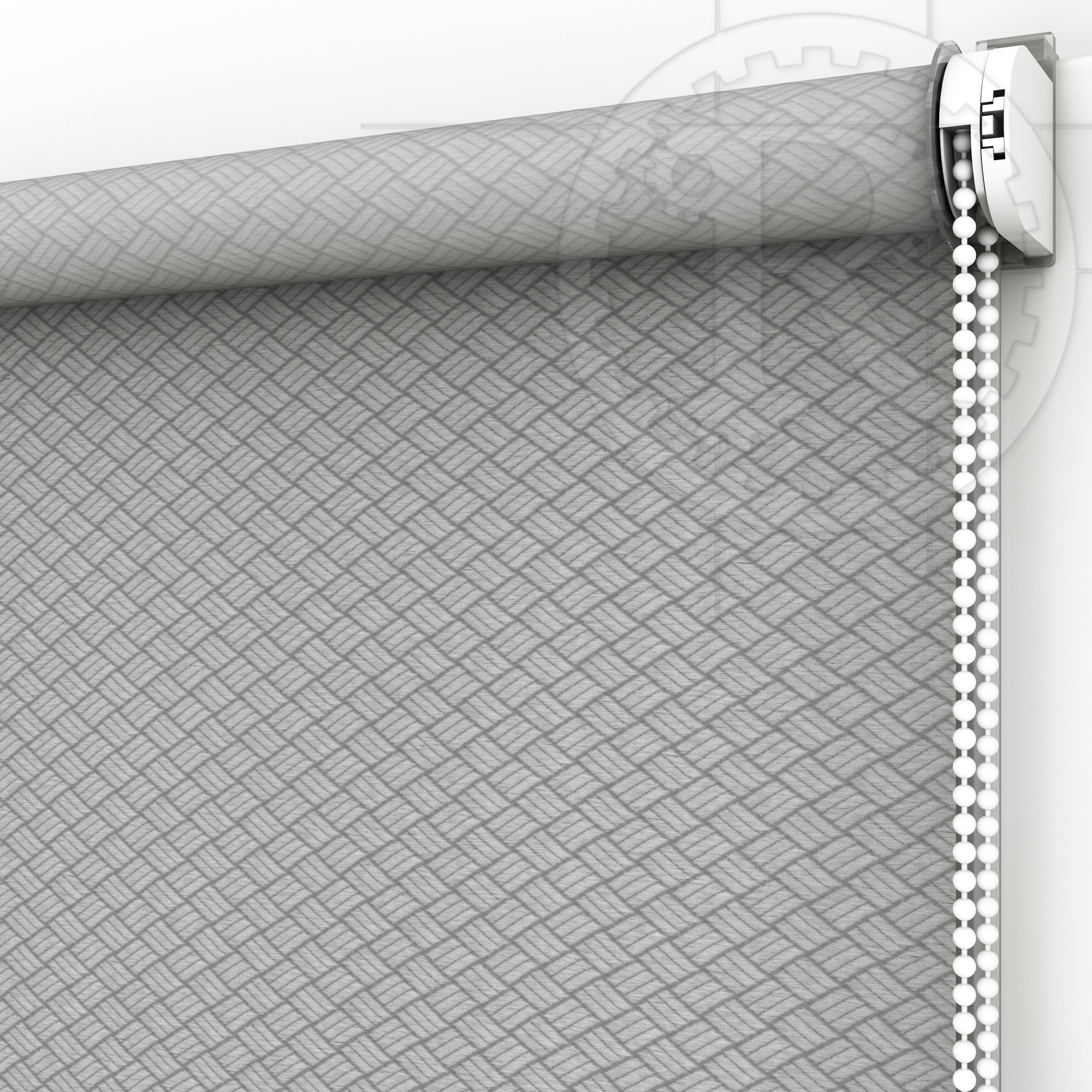 

Рулонная штора Ribbed 7649 Light Gray 140 x 160 см