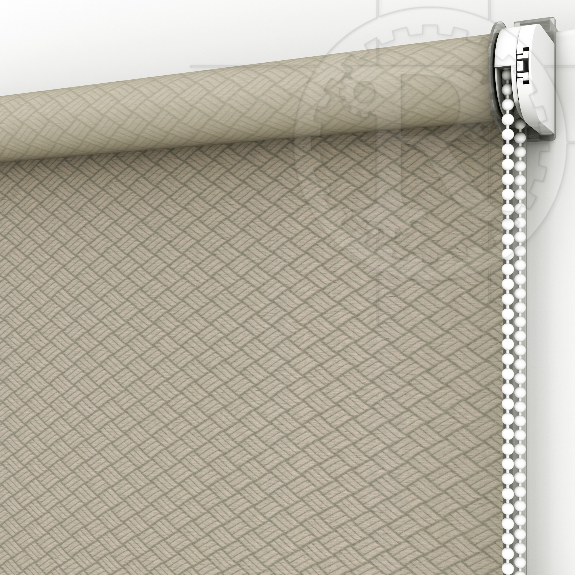 

Рулонная штора Ribbed 7648 Latte 130 x 200 см